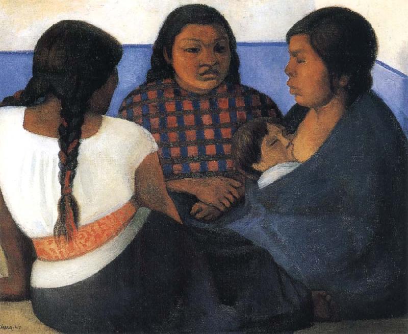 Diego Rivera The Three women and Child